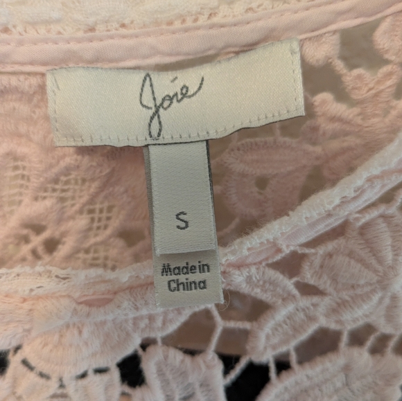 Joie Charnette Floral Lace Top in Rosewater - Picture 6 of 8